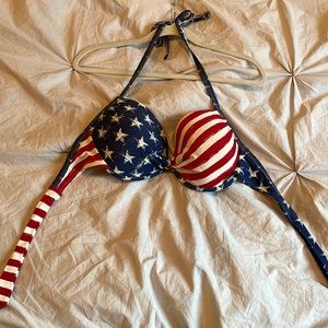 American Flag Bikini Top